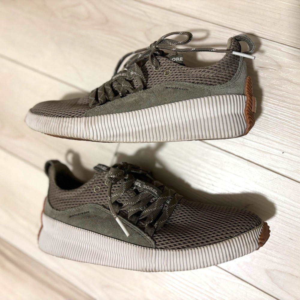 Sorel Out‎ 'N About Plus Waterproof Casual Sneakers Women's Sage Green US 7